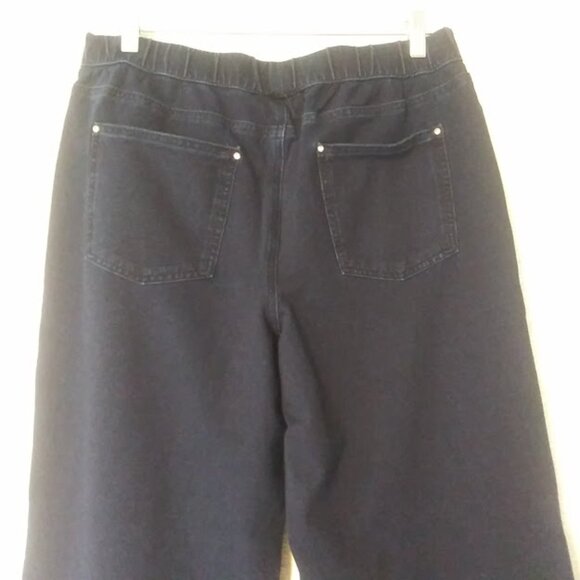Dream Jeannes by Quacker Factory women's size M blue Capri pants - Picture 6 of 14